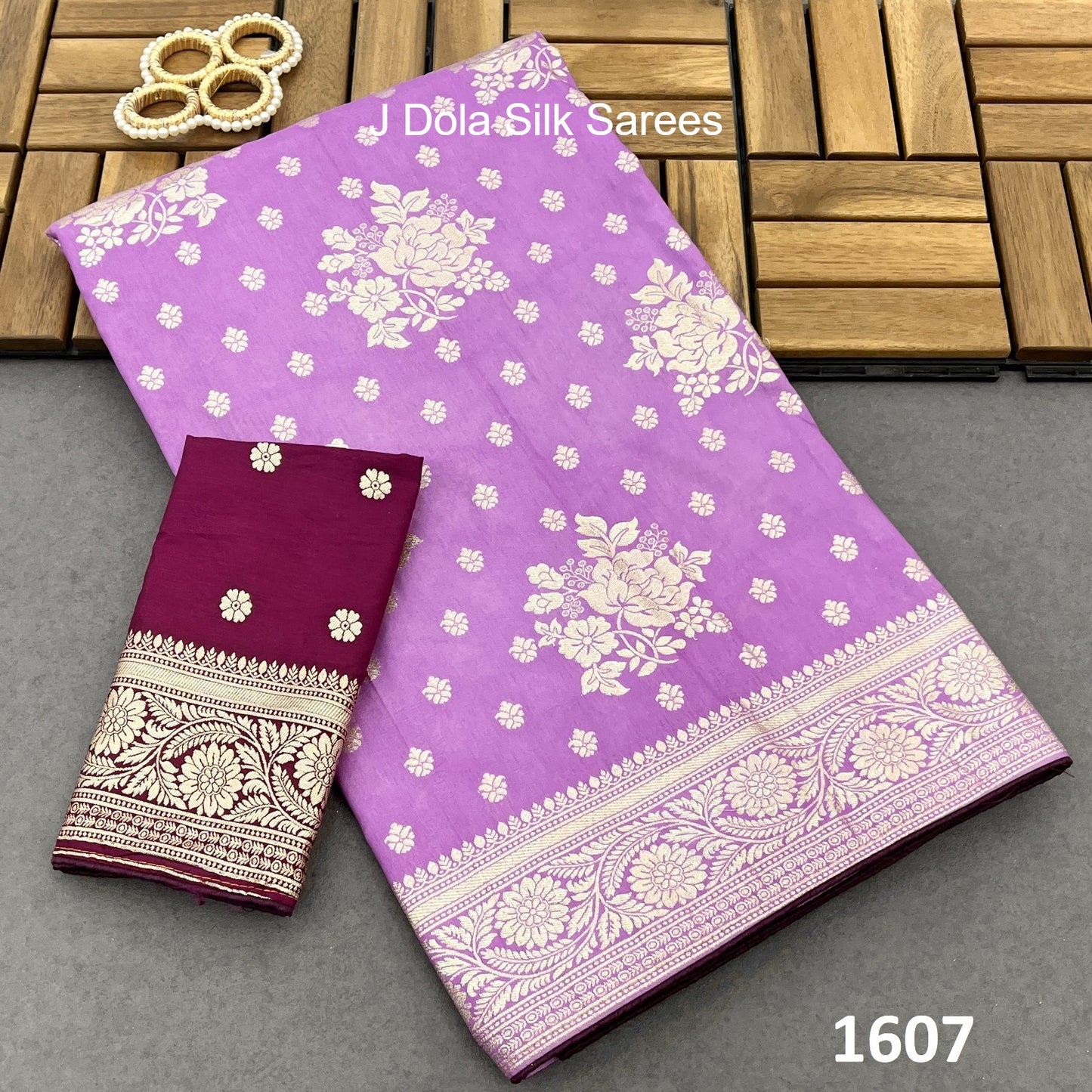 1607 J Dola Silk Sarees