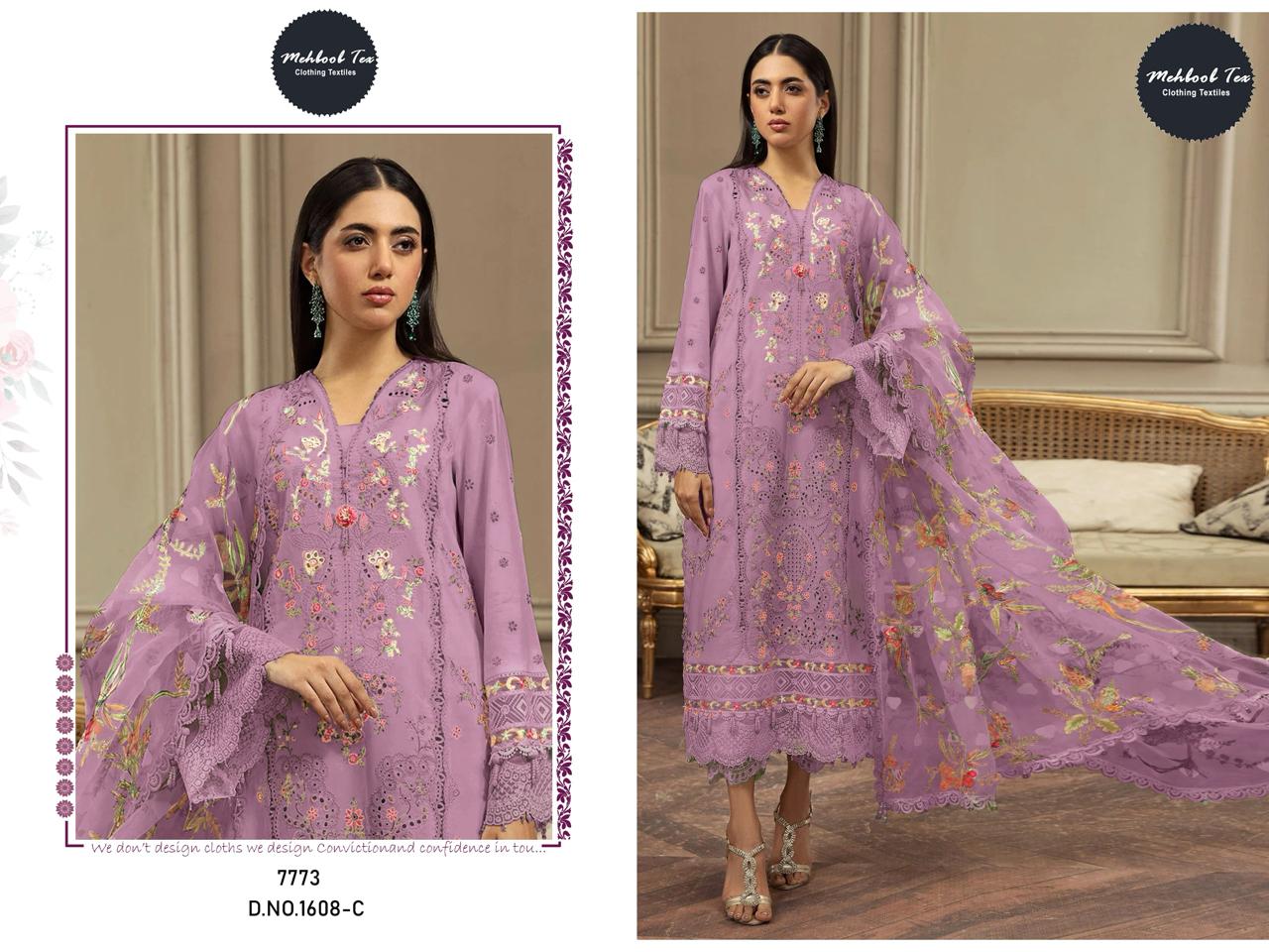 1608C Mehboob Tex Pure Viscose Pakistani Salwar Suits