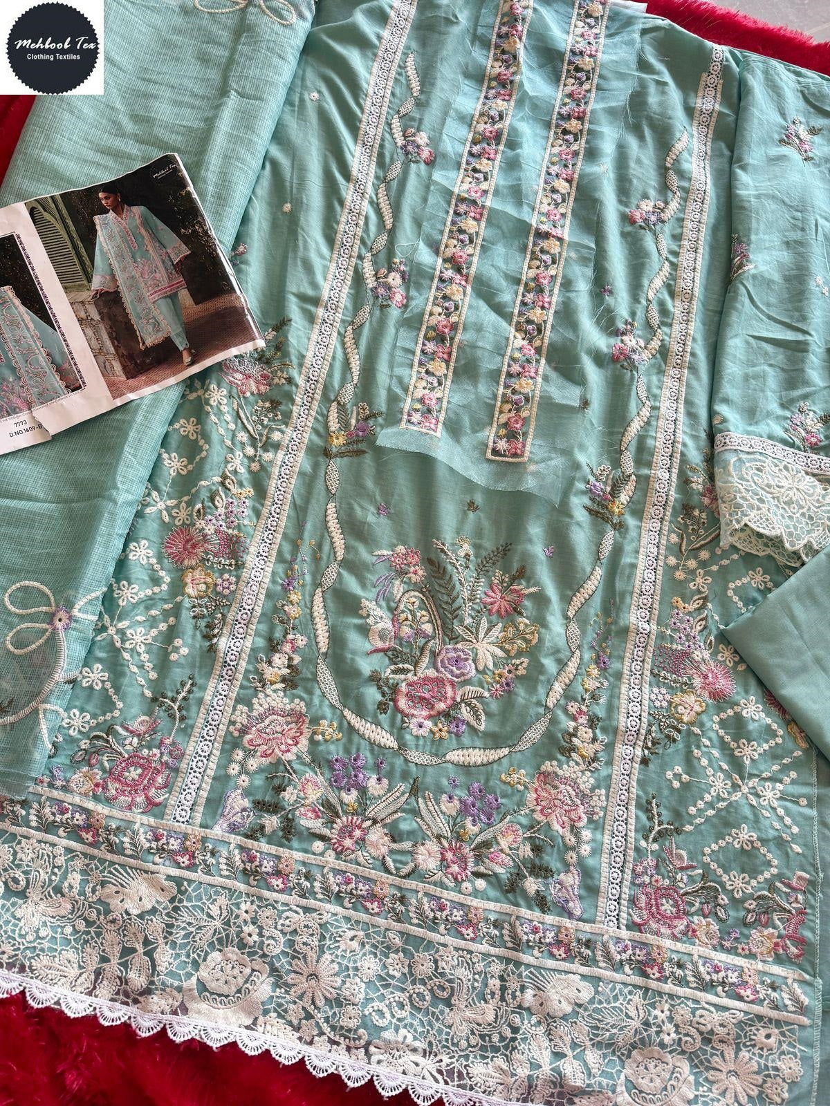 1609-B Mehboob Tex Pure Viscose Pakistani Salwar Suits