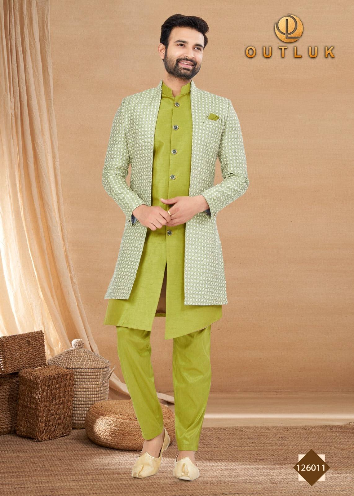 126011 Vol 126 Outluk Mens Kurta Pyjama