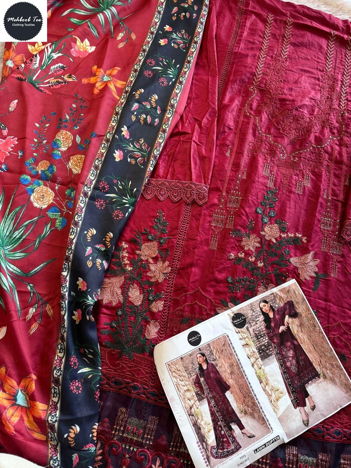 1612 Mehboob Tex Pure Viscose Pakistani Salwar Suits