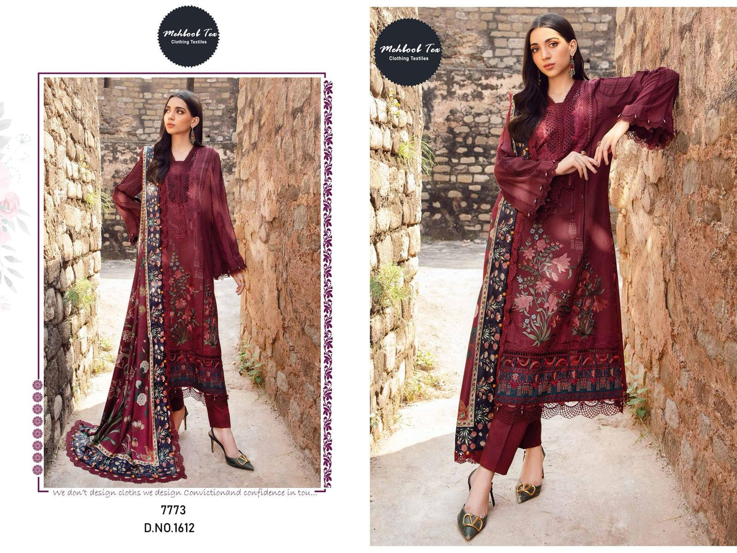 1612 Mehboob Tex Pure Viscose Pakistani Salwar Suits