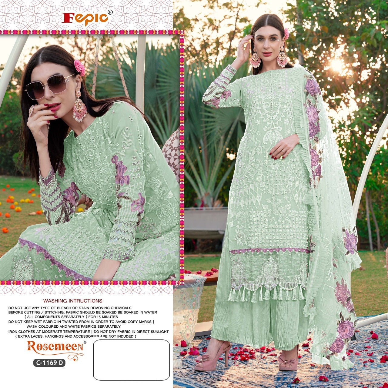 C-1169-D Fepic Pakistani Salwar Suits