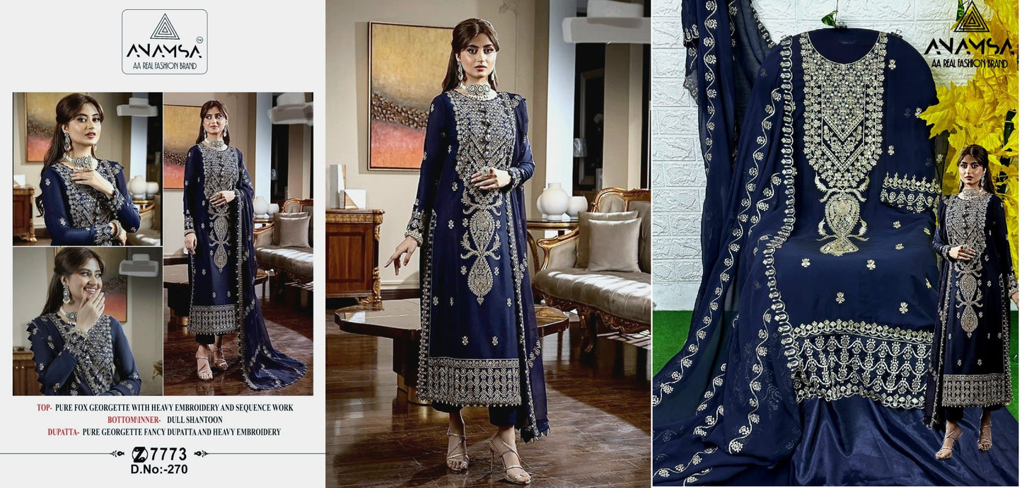 270 Anamsa Pakistani Salwar Suits