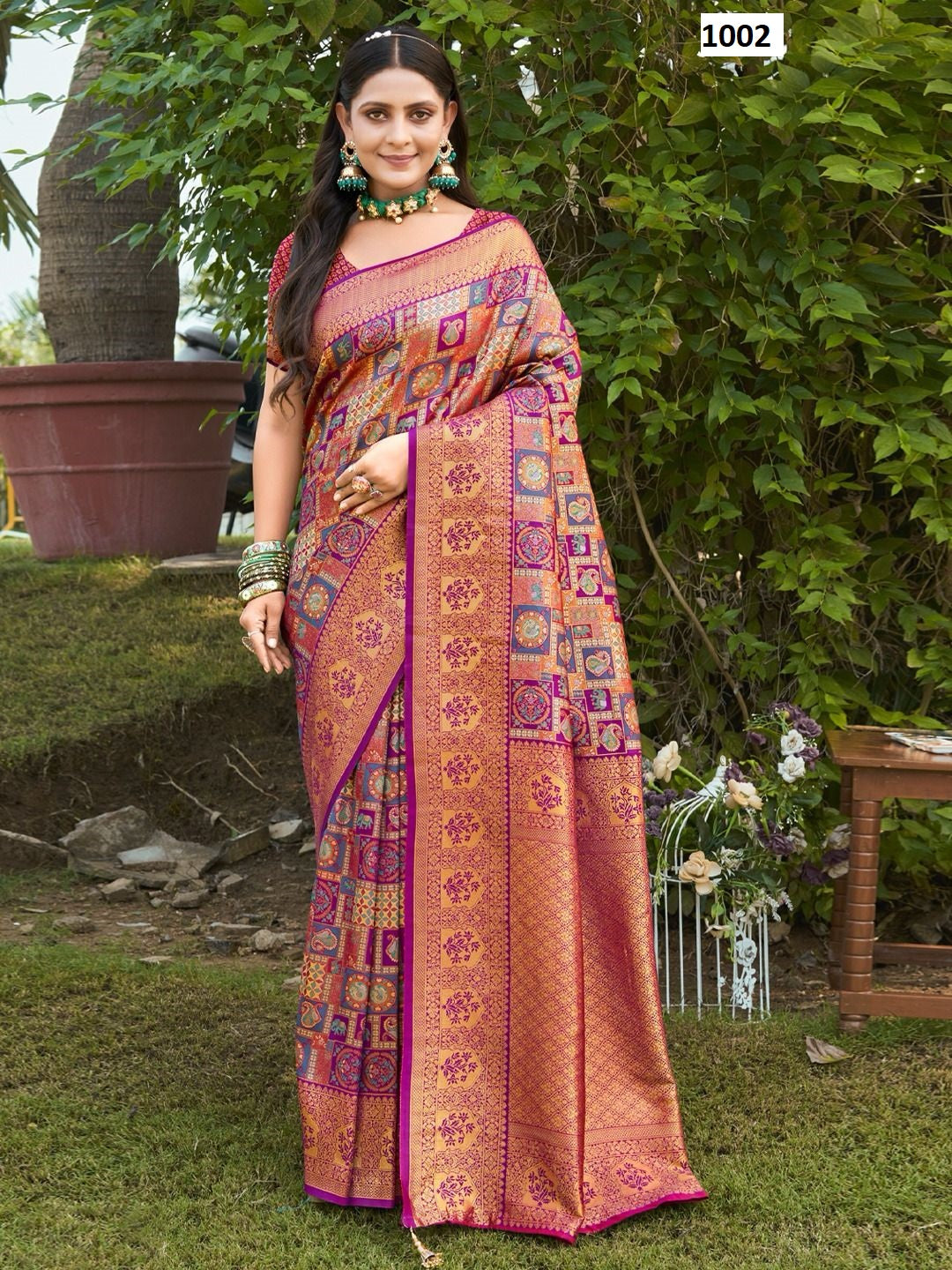 1002 Vaibhavi Vol 3 Sangam Sarees
