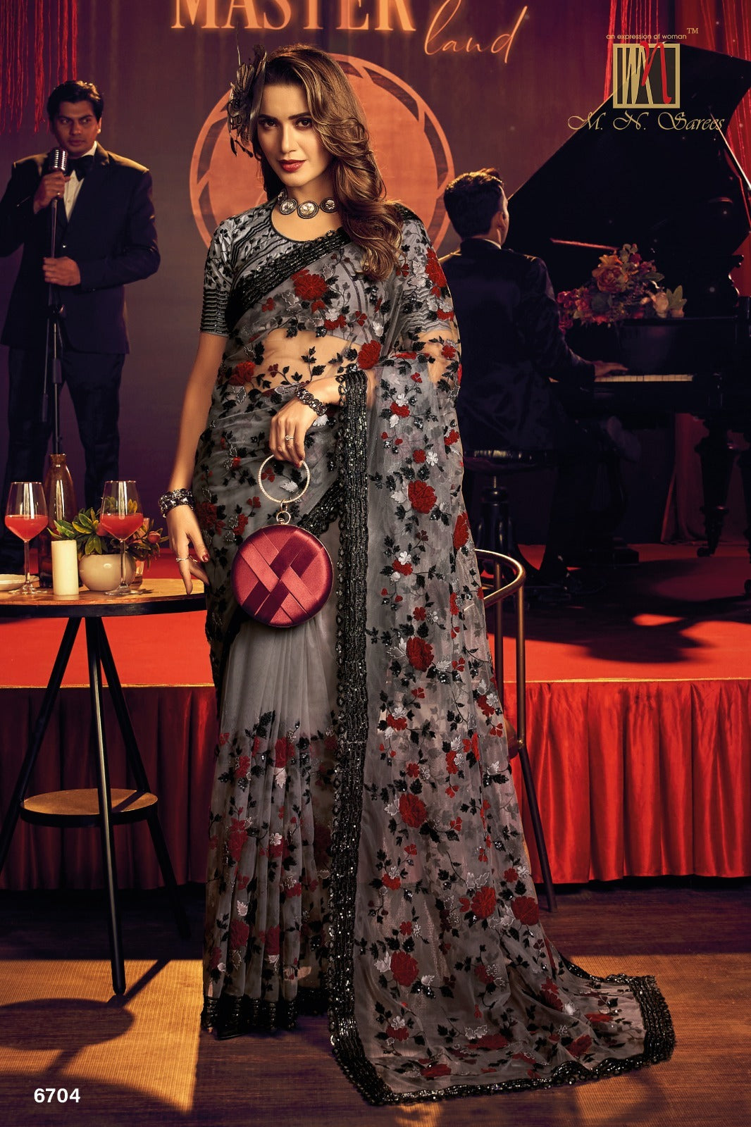 6704 Swarovski Vol 6 Mn Sarees