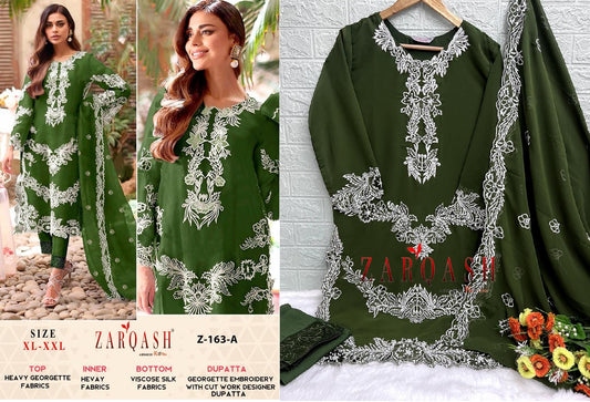 Z-163A Zarqash Pakistani Readymade Suits