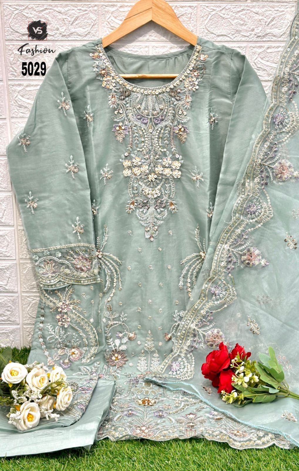 5029Sky Blue Vs Fashion Pakistani Readymade Suits