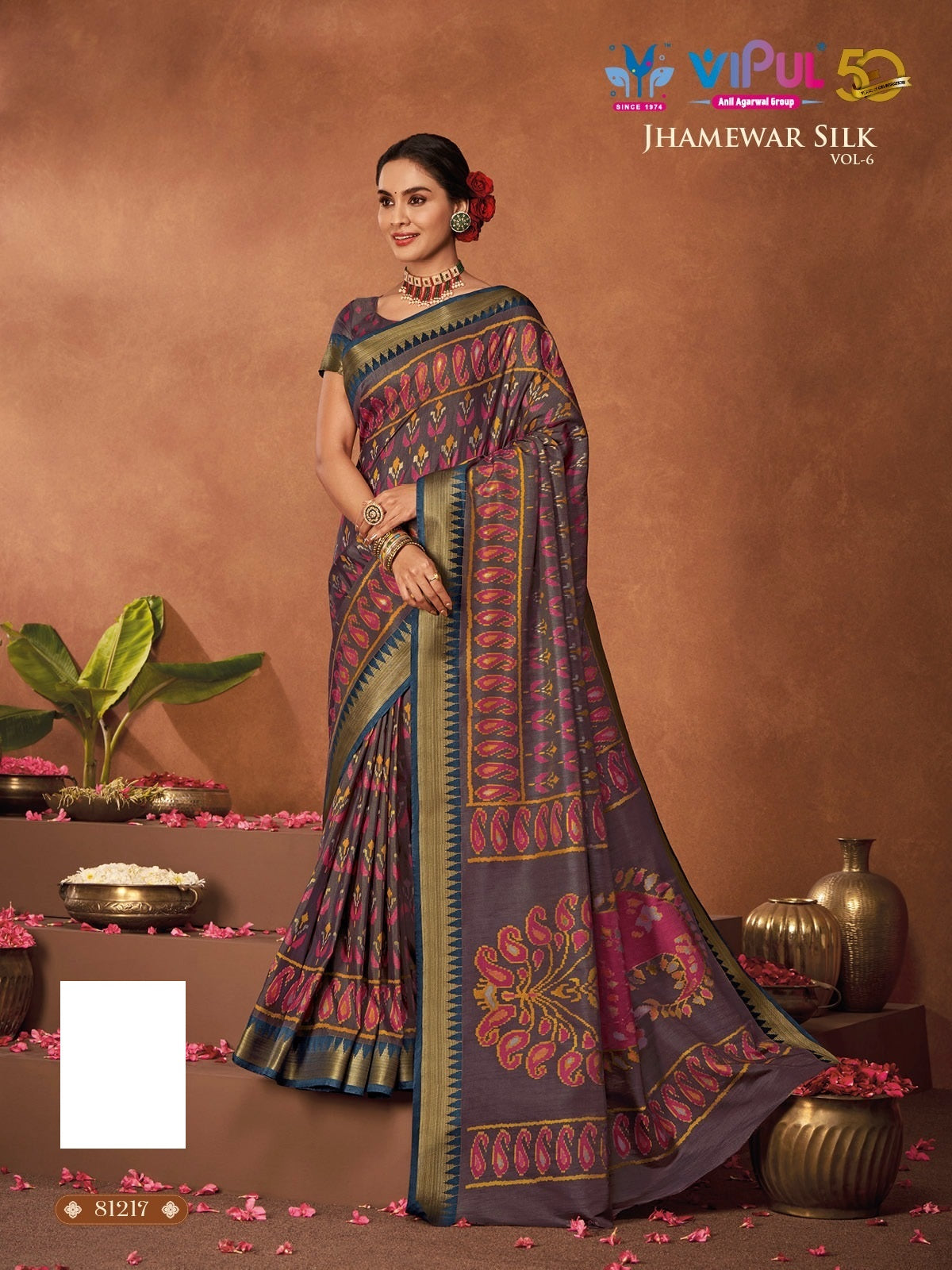 81217 Jhamewar Vol 6 Vipul Sarees
