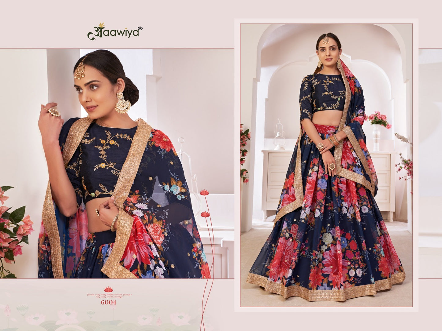 6004 Lotus Vol 1 Aawiya Lehenga Choli