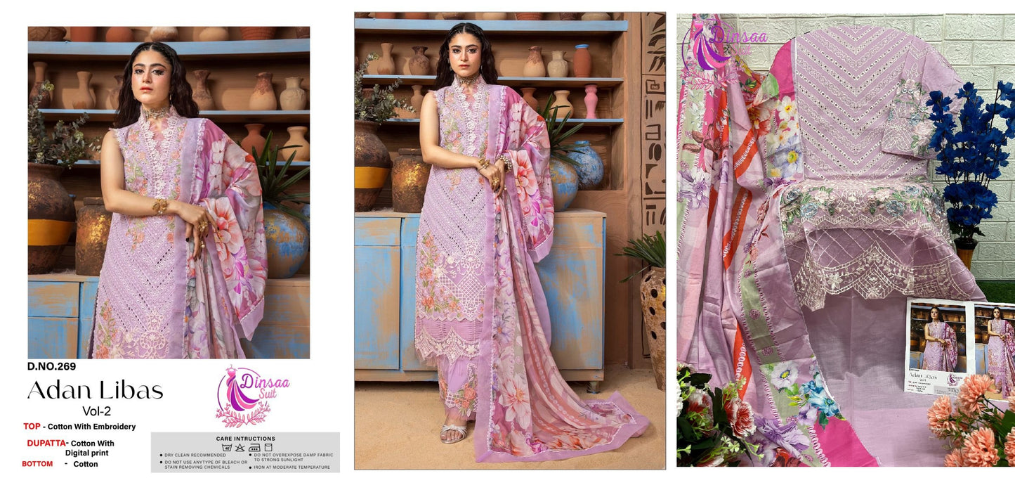 269 Adan Libas Vol 2 Dinsaa Suit Pakistani Salwar Suits