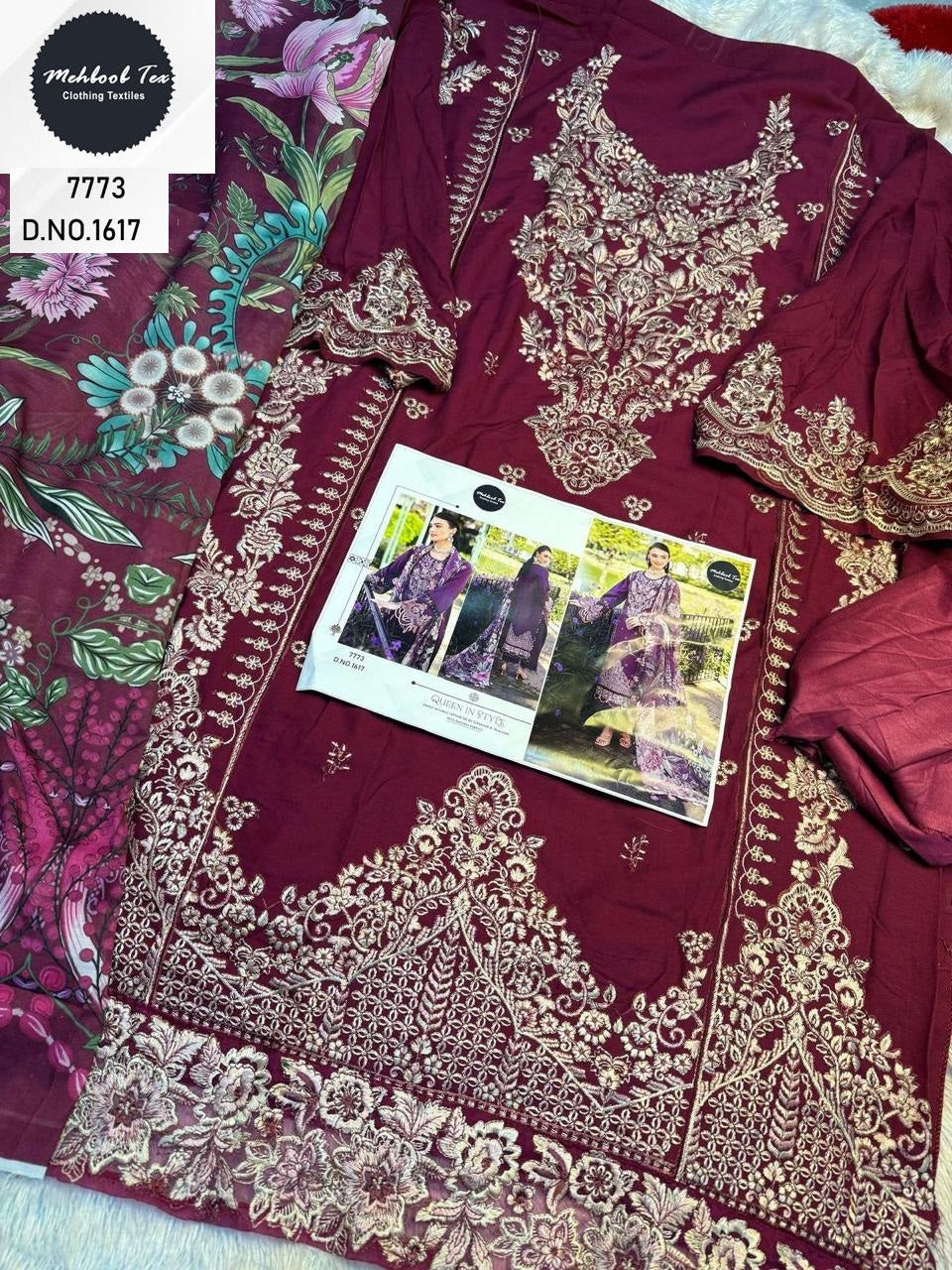 1617 Mehboob Tex Reyon Pakistani Salwar Suits