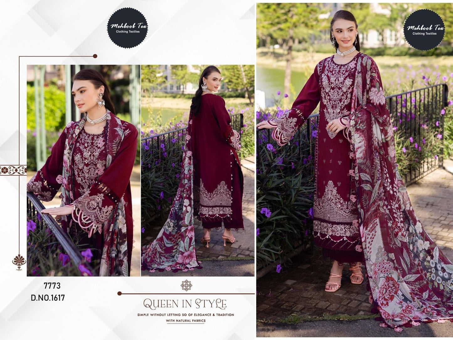 1617 Mehboob Tex Reyon Pakistani Salwar Suits