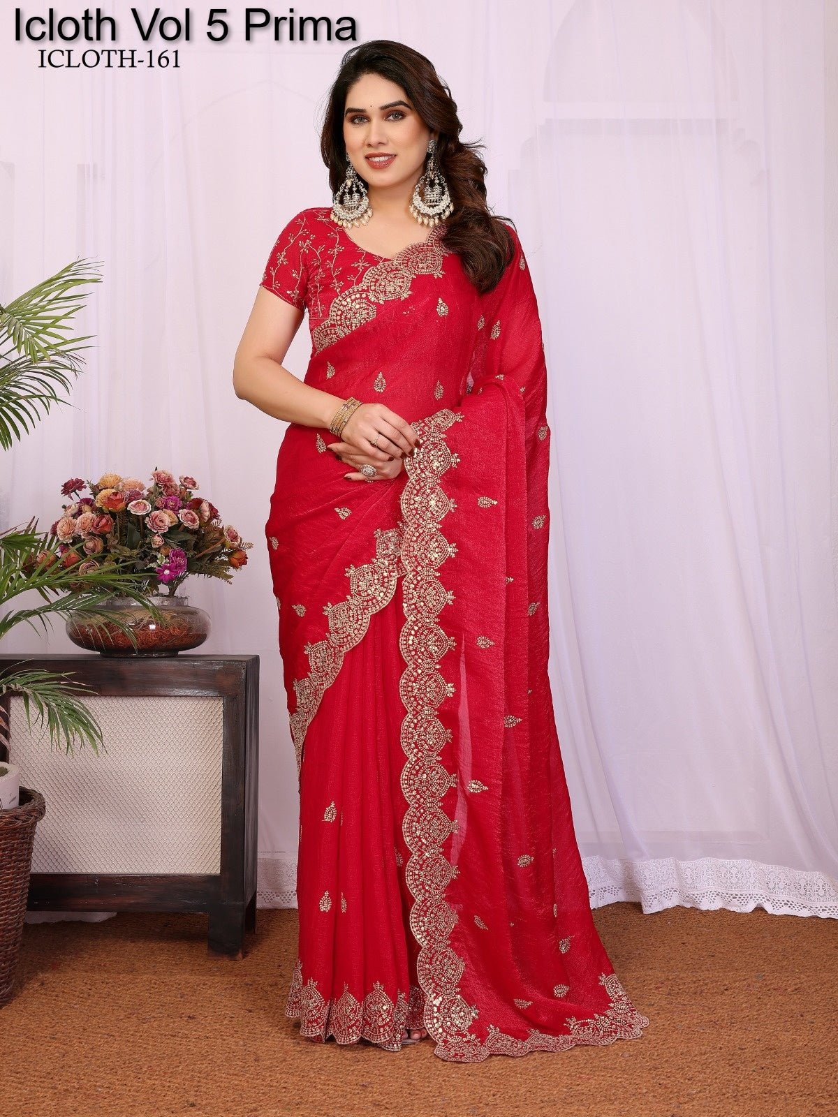 161 Icloth Vol 5 Prima Pure Chiffon Sarees
