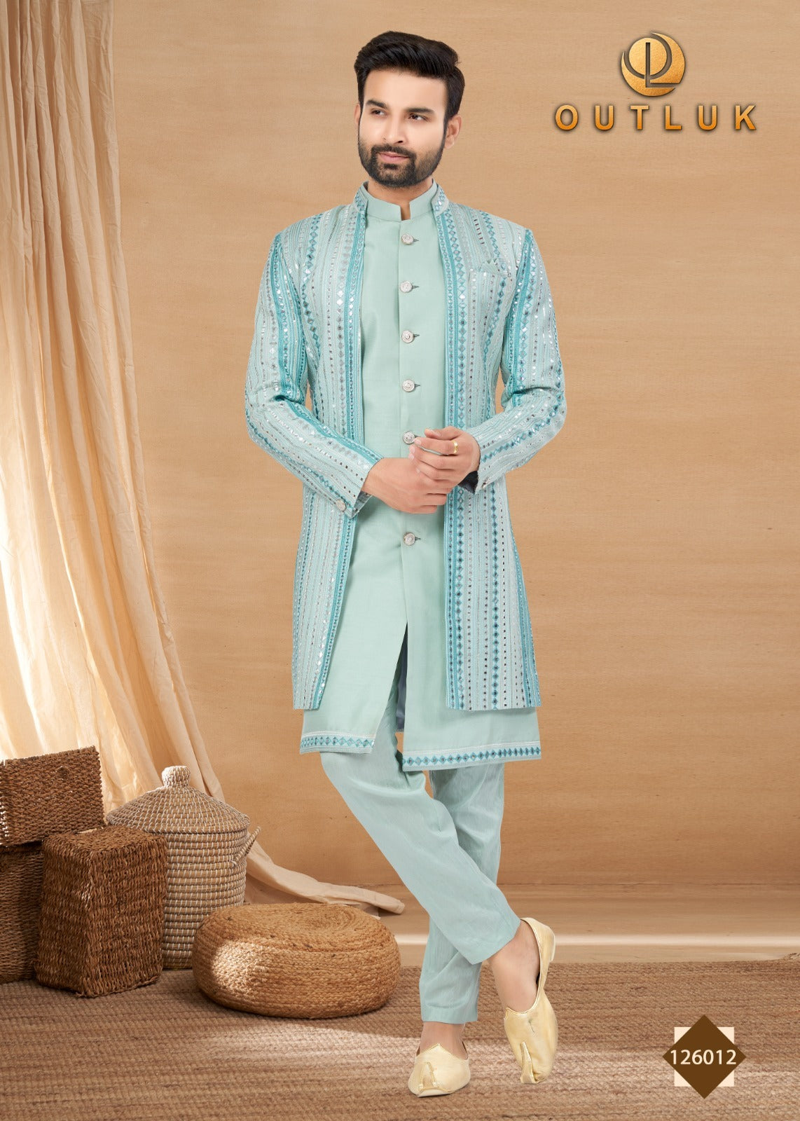 126012 Vol 126 Outluk Mens Kurta Pyjama
