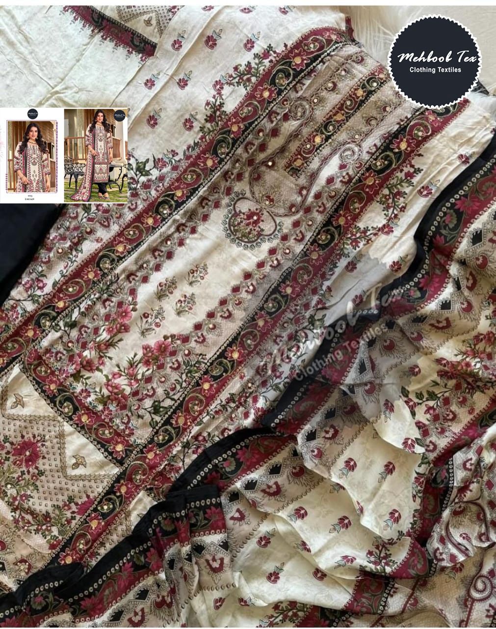 1629 Mehboob Tex Printed Pakistani Salwar Suits