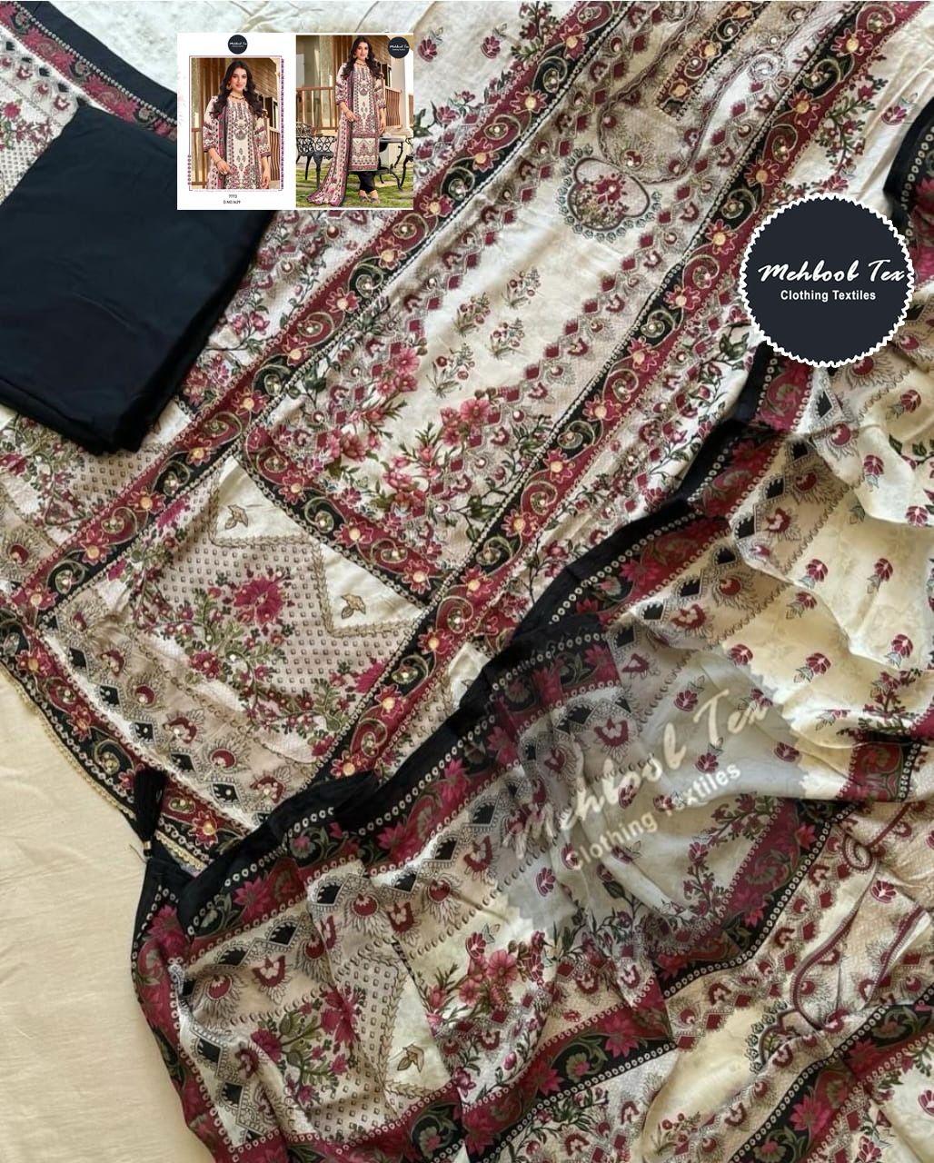 1629 Mehboob Tex Printed Pakistani Salwar Suits