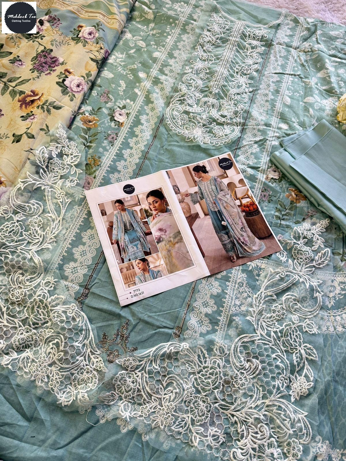 1631 Mehboob Tex Pure Cotton Pakistani Patch Suits