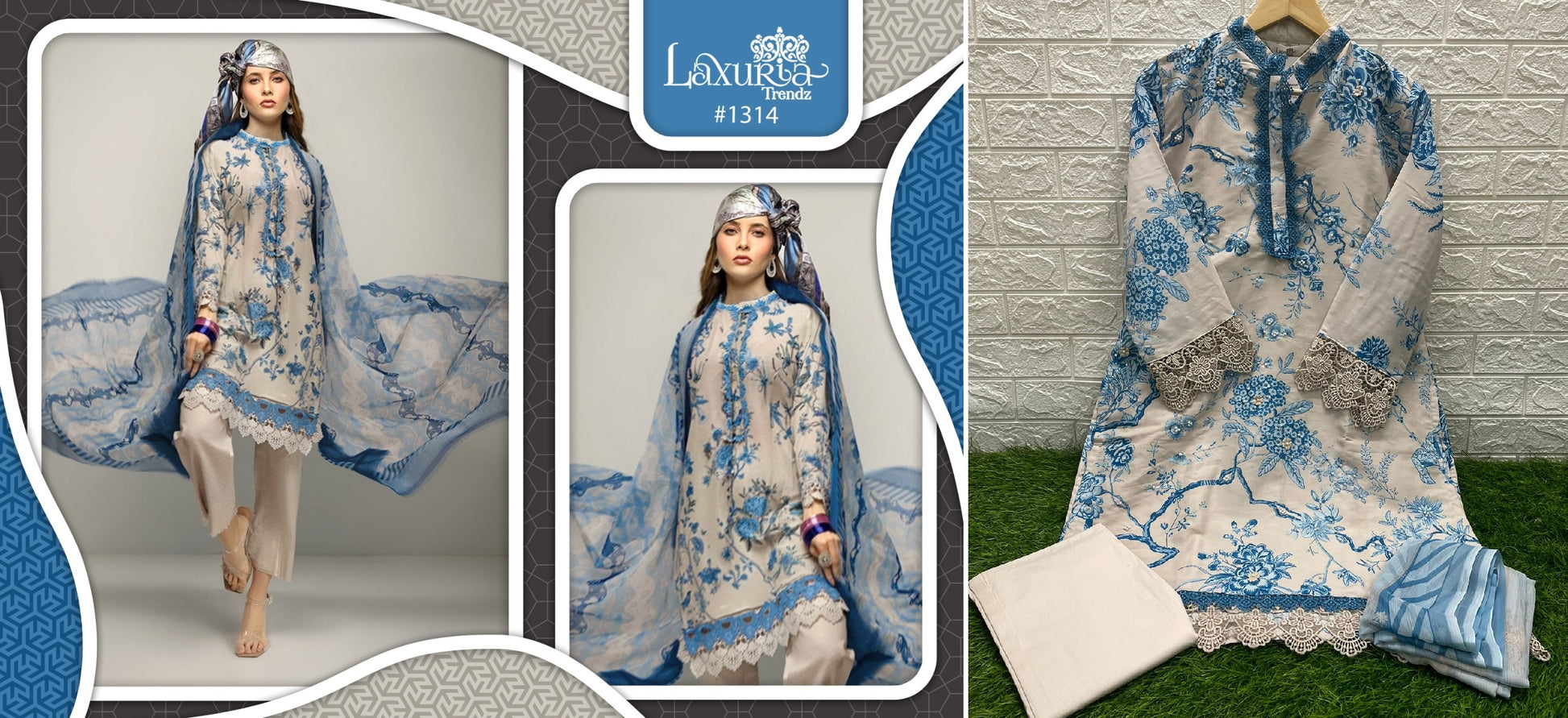 1314 Laxuria Trendz Pakistani Readymade Suits