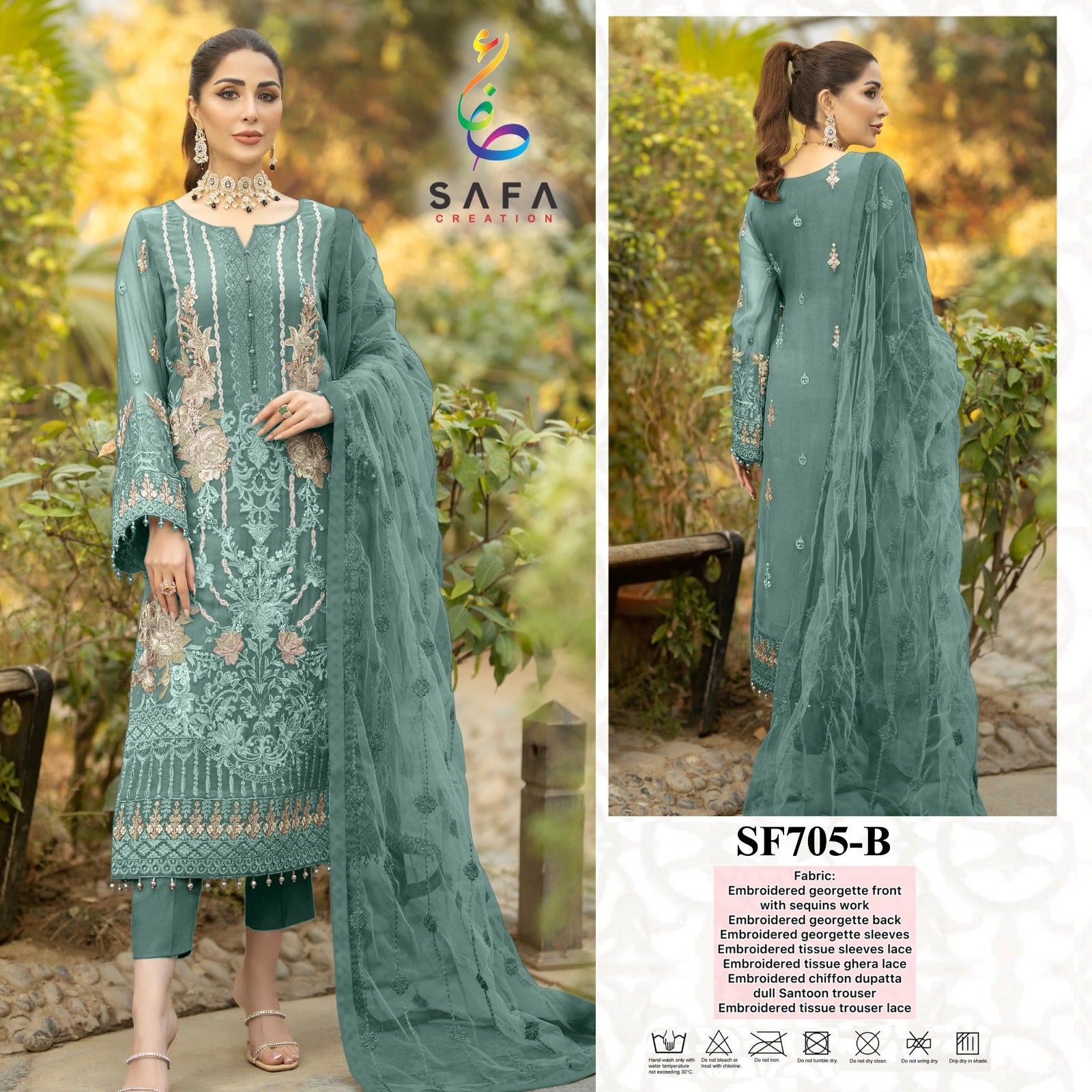 705-B Safa Creation Pakistani Readymade Suits