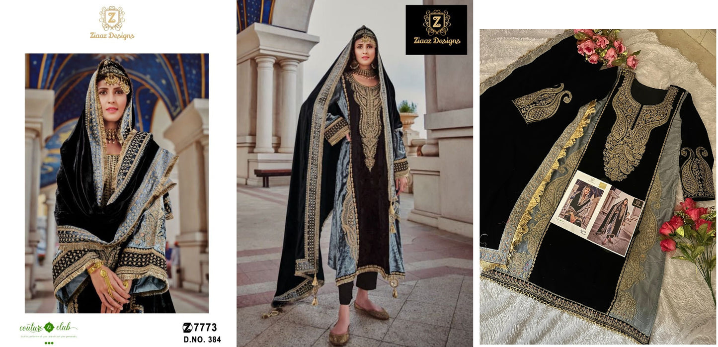 384 Ziaaz Designs Pakistani Salwar Suits