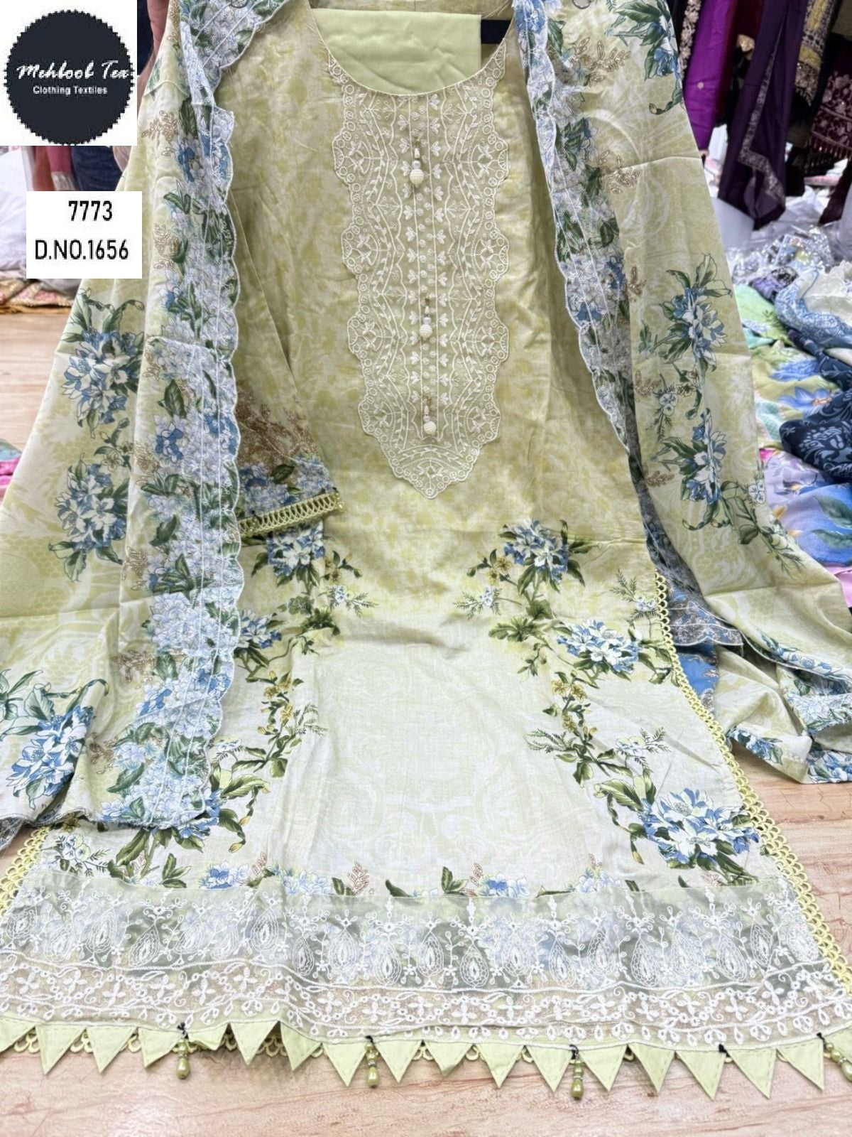 1656 Mehboob Tex Lawn Cotton Pakistani Readymade Suits