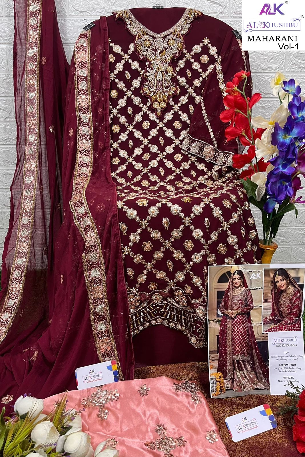 166-A Maharani Vol 1 Alk Georgette Pakistani Salwar Suits