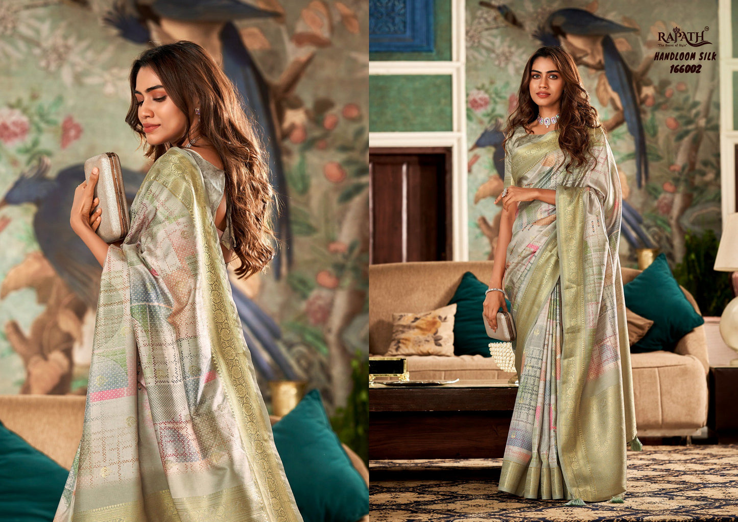 166002 Shrinika Rajpath Handloom Silk Sarees