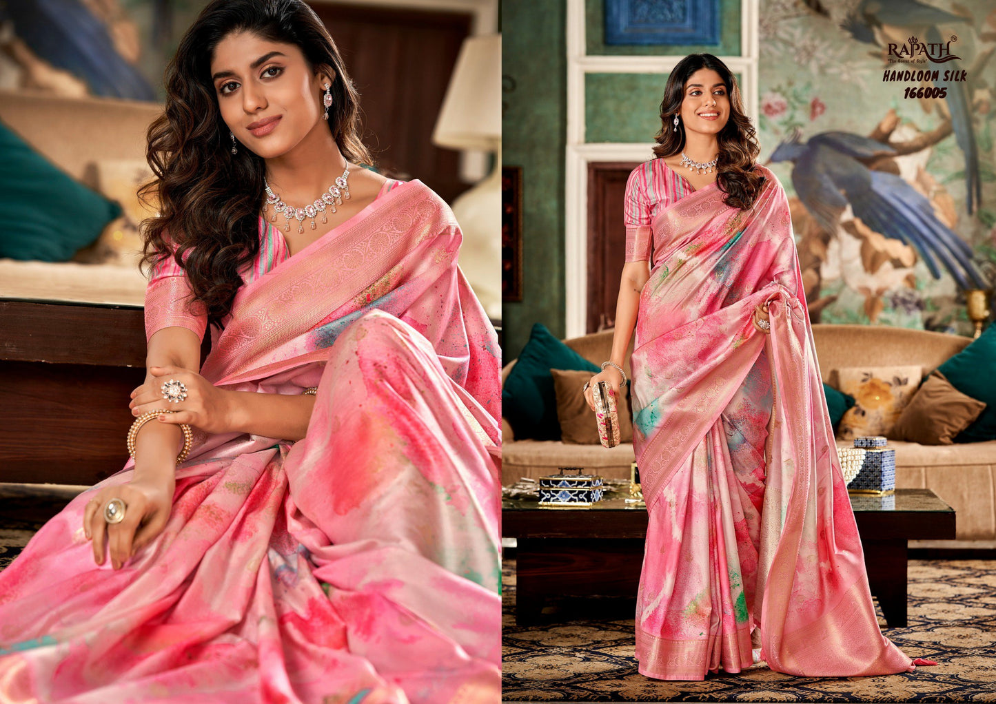 166005 Shrinika Rajpath Handloom Silk Sarees