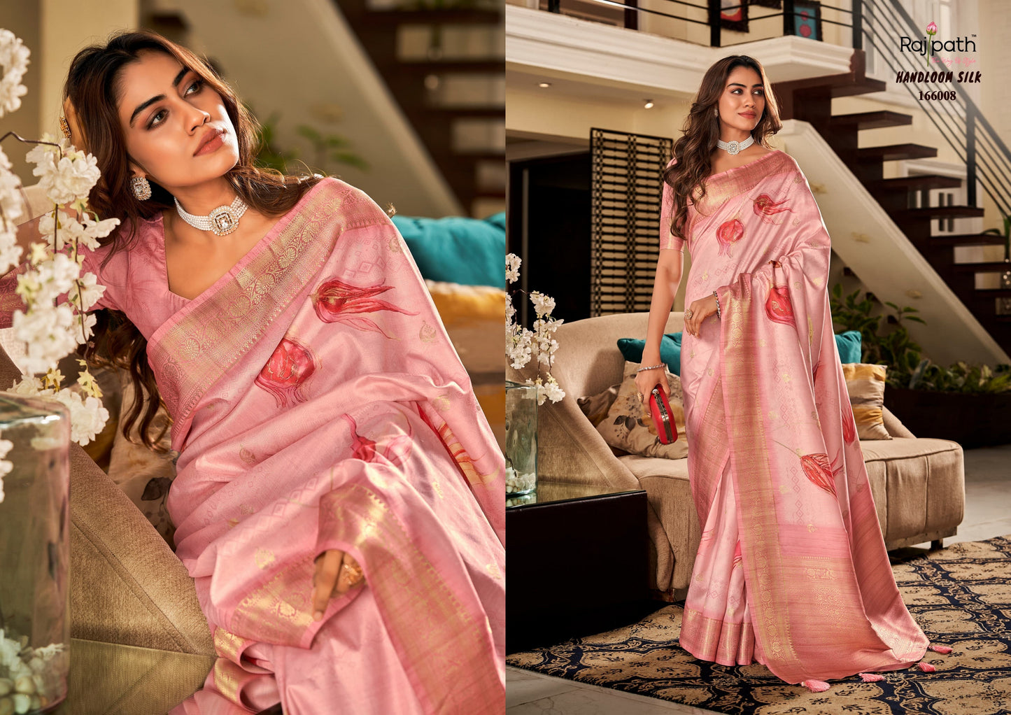 166008 Shrinika Rajpath Handloom Silk Sarees