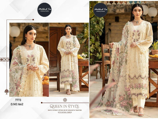 1662 Mehboob Tex Embroidery Pakistani Salwar Suits