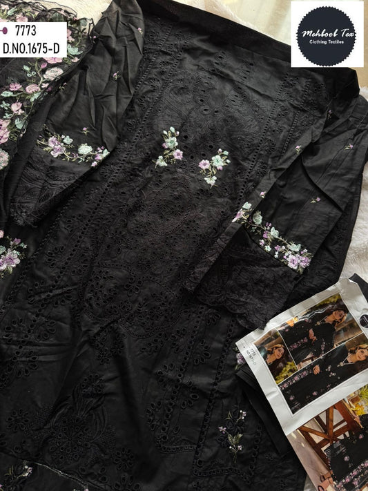 1675-D Mehboob Tex Embroidery Pakistani Salwar Suits