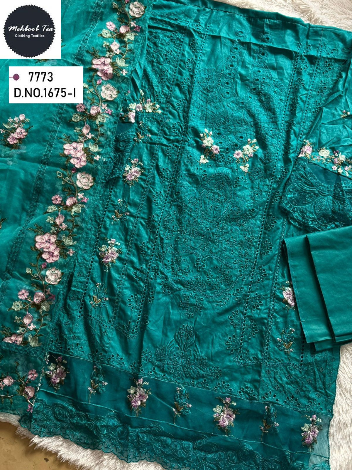 1675-I Mehboob Tex Embroidery Pakistani Salwar Suits