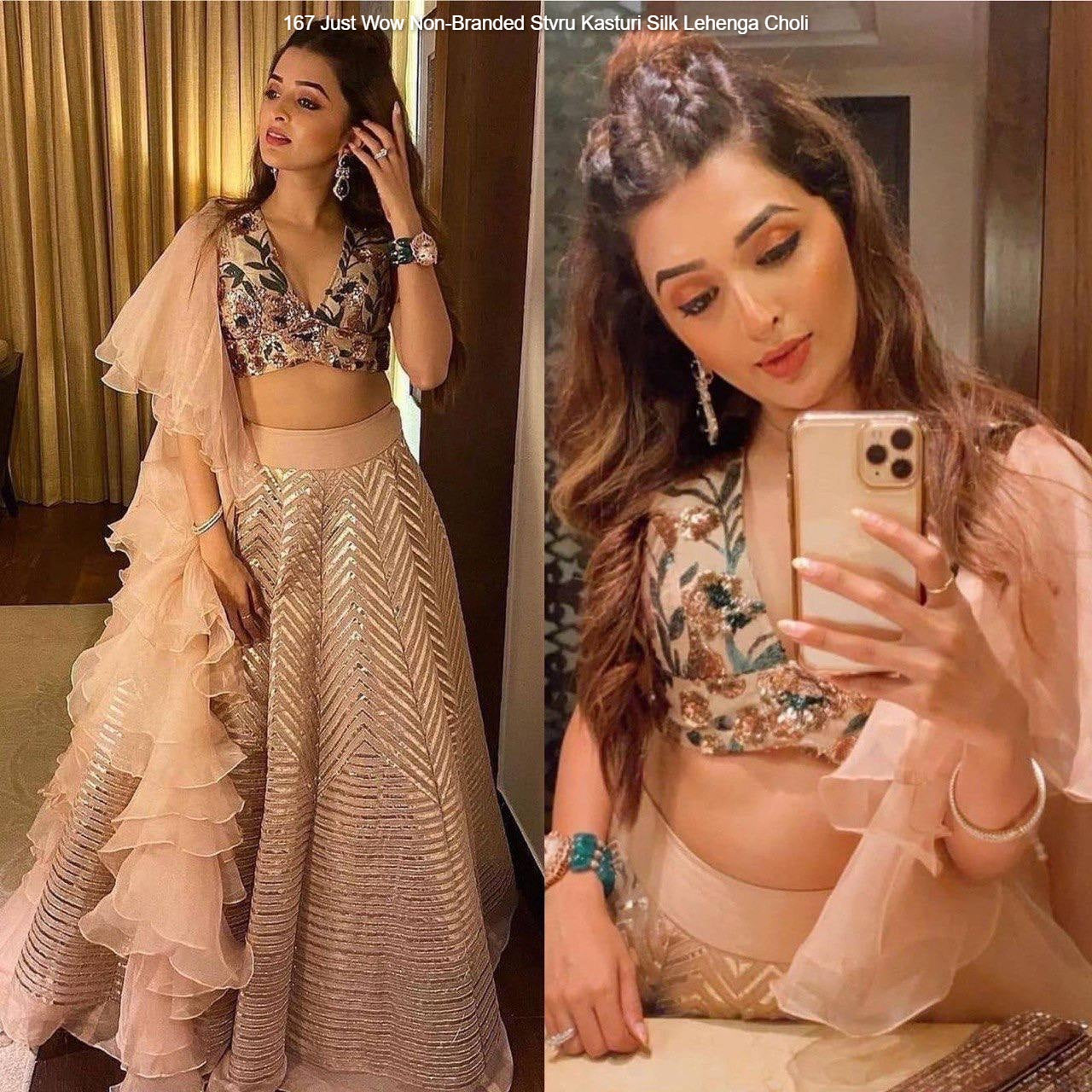 167 Just Wow Non-Branded Stvru Kasturi Silk Lehenga Choli