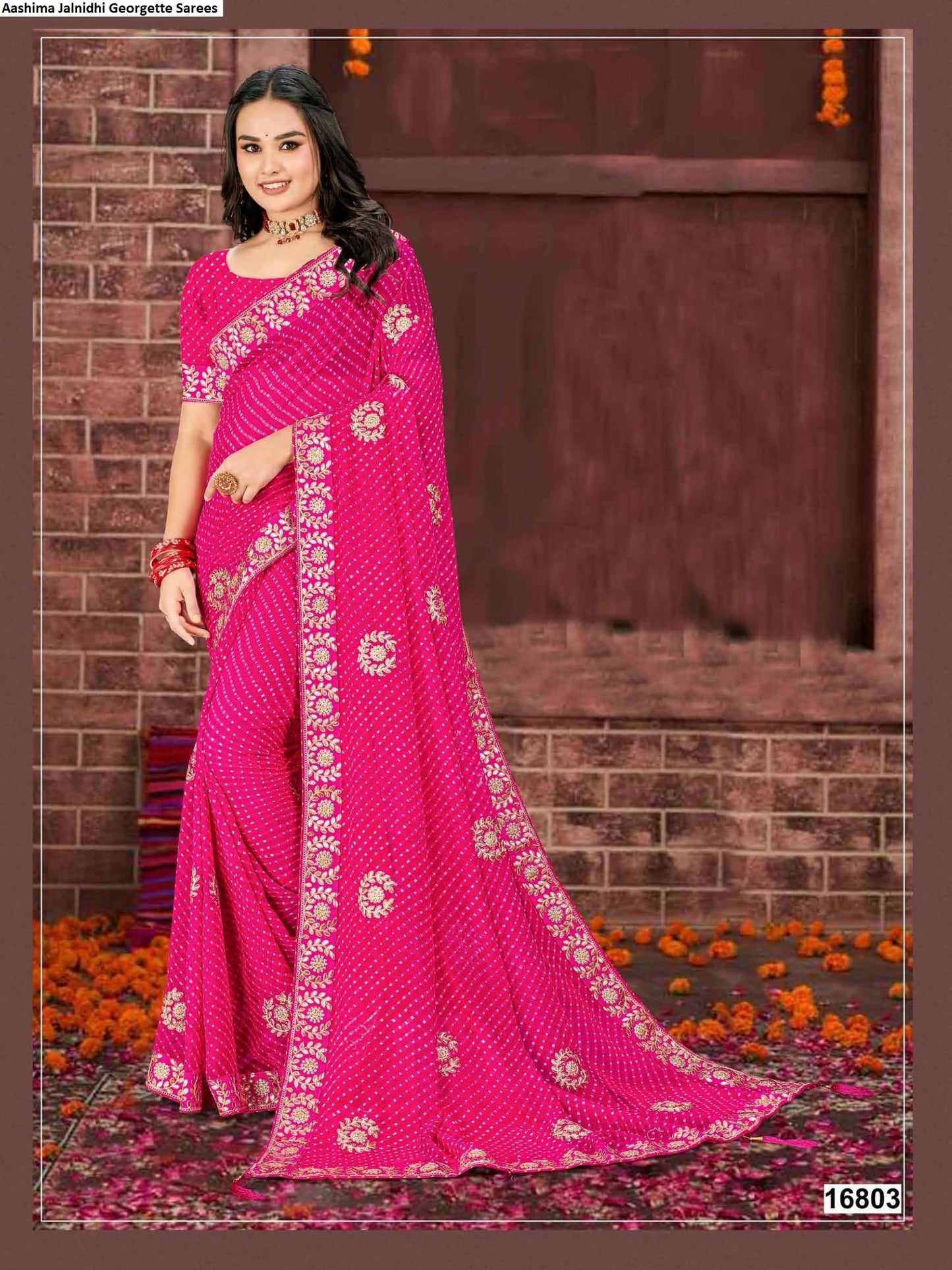 16803 Aashima Jalnidhi Georgette Sarees