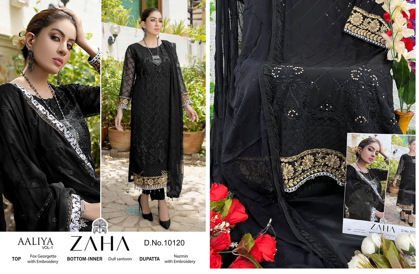 10120 Zaha Pakistani Salwar Suits