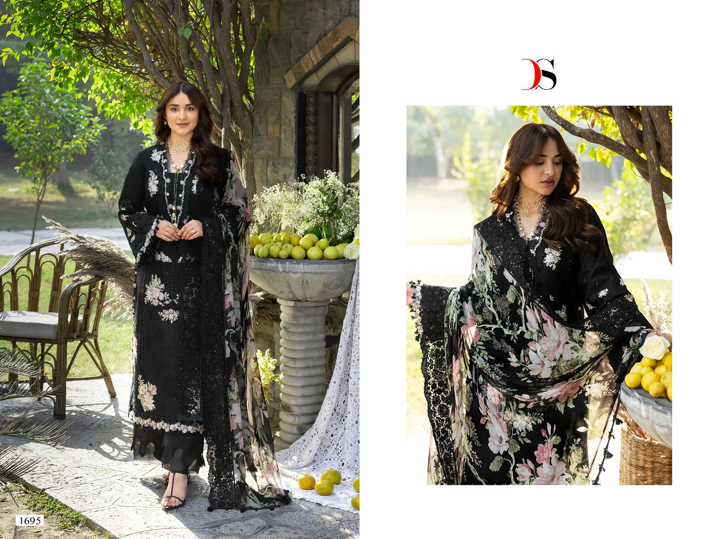 1695 Elaf Premium Deepsy Pure Cotton Pakistani Salwar Suits