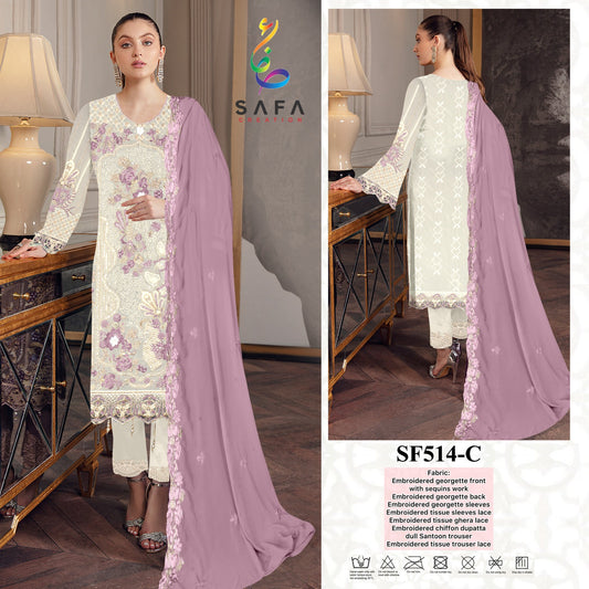 514-C Safa Creation Pakistani Readymade Suits