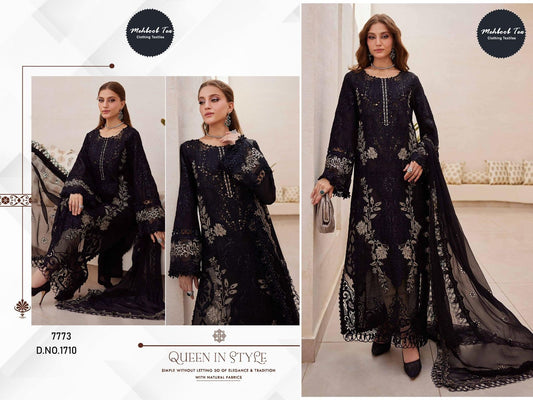 1710 Mehboob Tex Embroidery Pakistani Salwar Suits