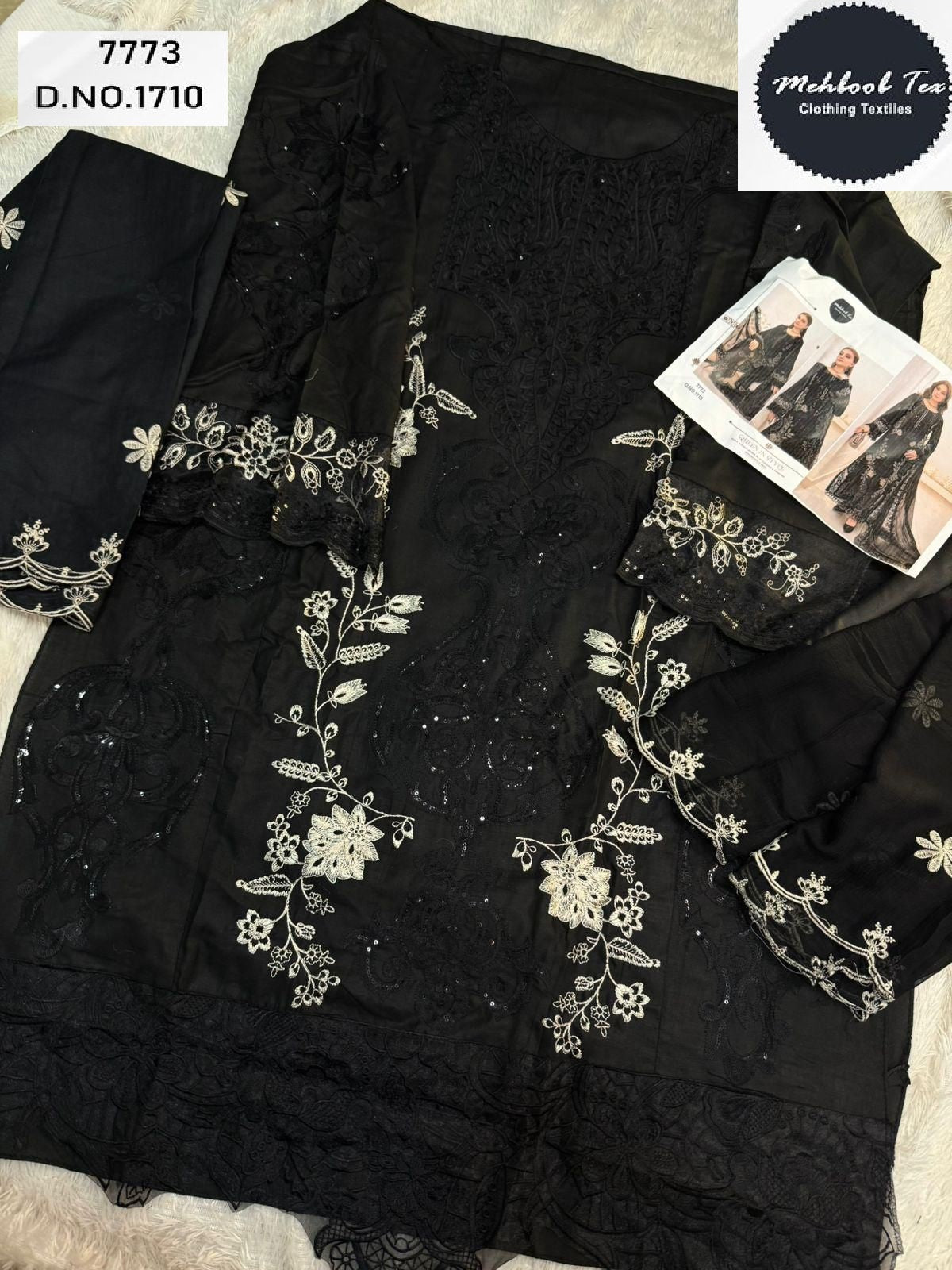 1710 Mehboob Tex Embroidery Pakistani Salwar Suits