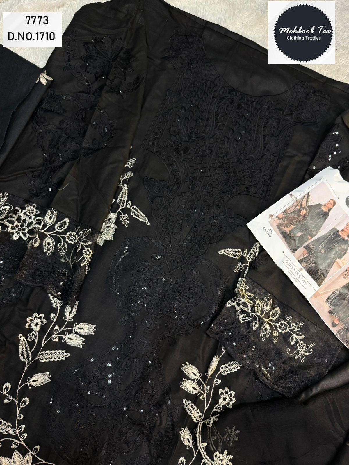 1710 Mehboob Tex Embroidery Pakistani Salwar Suits