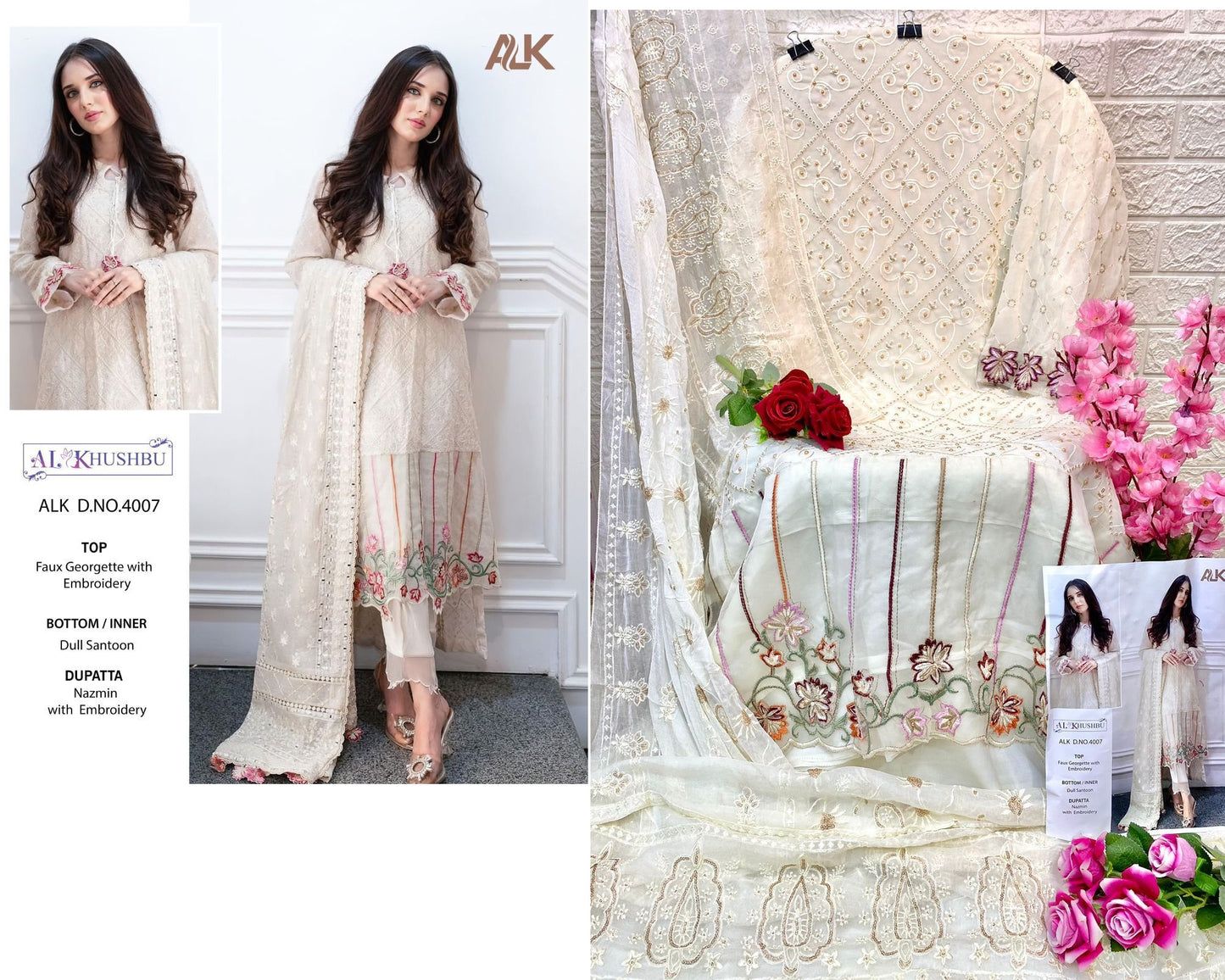 4007 Alk Pakistani Salwar Suits