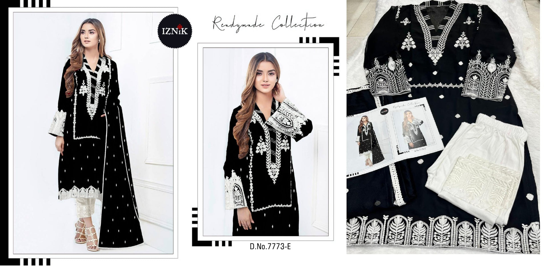 7773-E Iznik Pakistani Readymade Suits