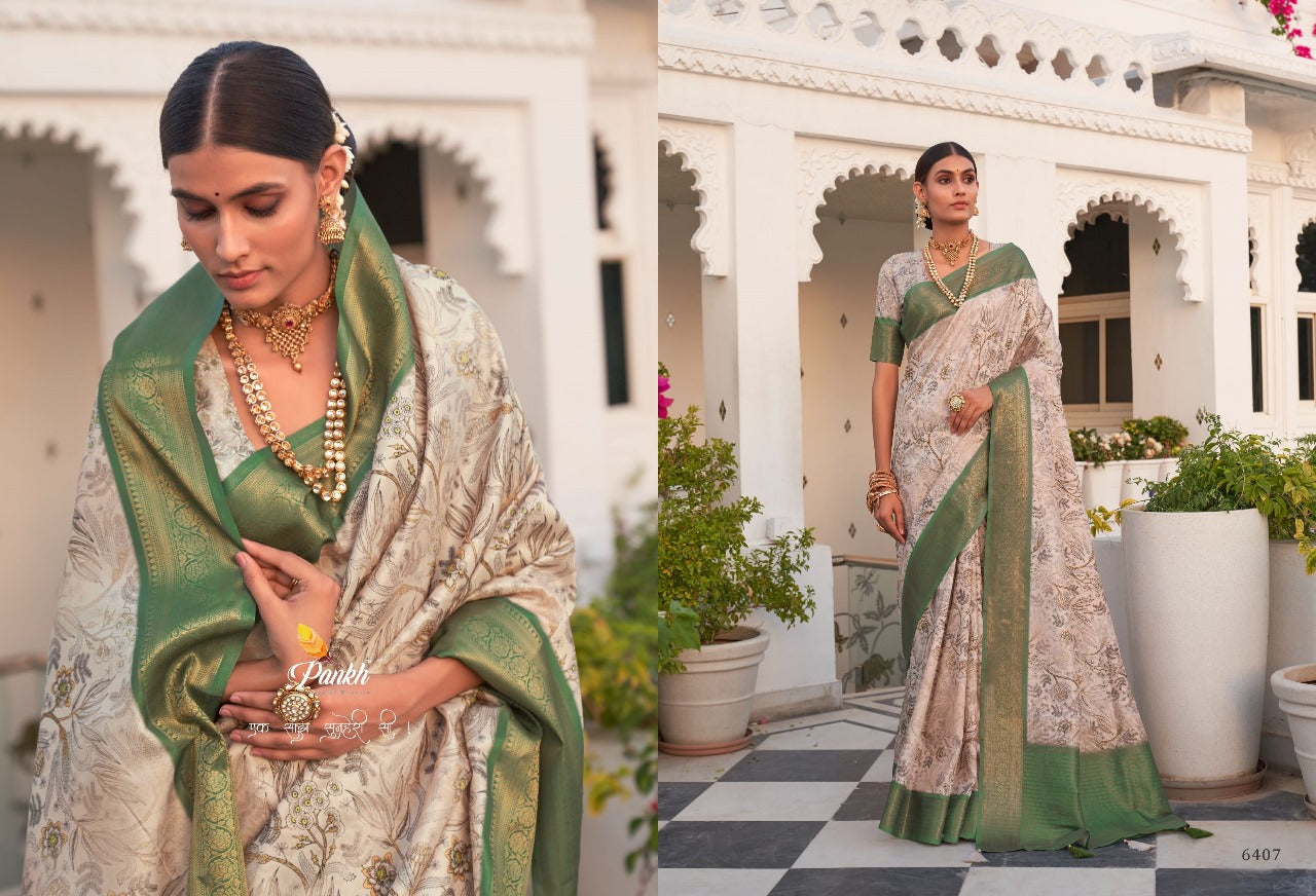 6407 Saanj Pankh Sarees