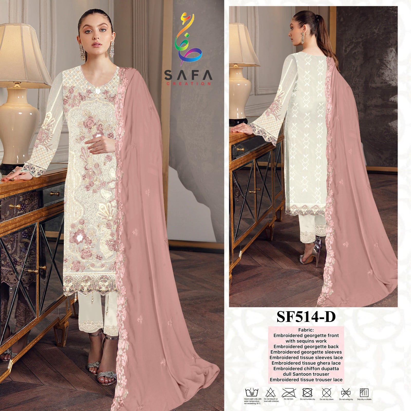 514-D Safa Creation Pakistani Readymade Suits