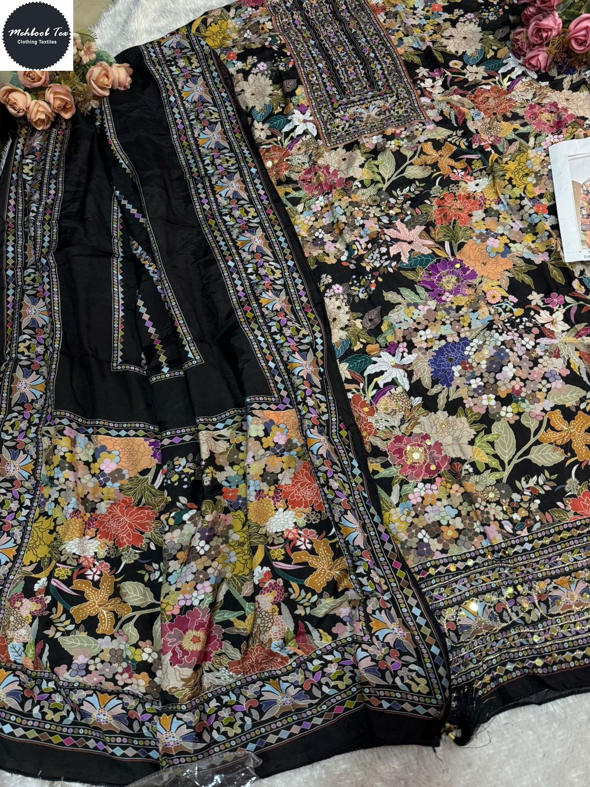 1711 Mehboob Tex Pure Viscose Pakistani Salwar Suits