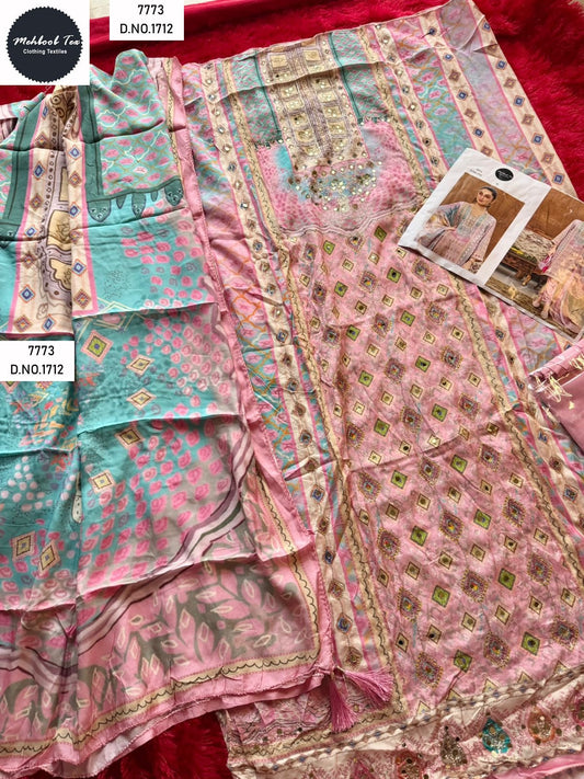 1712 Mehboob Tex Pure Viscose Pakistani Salwar Suits
