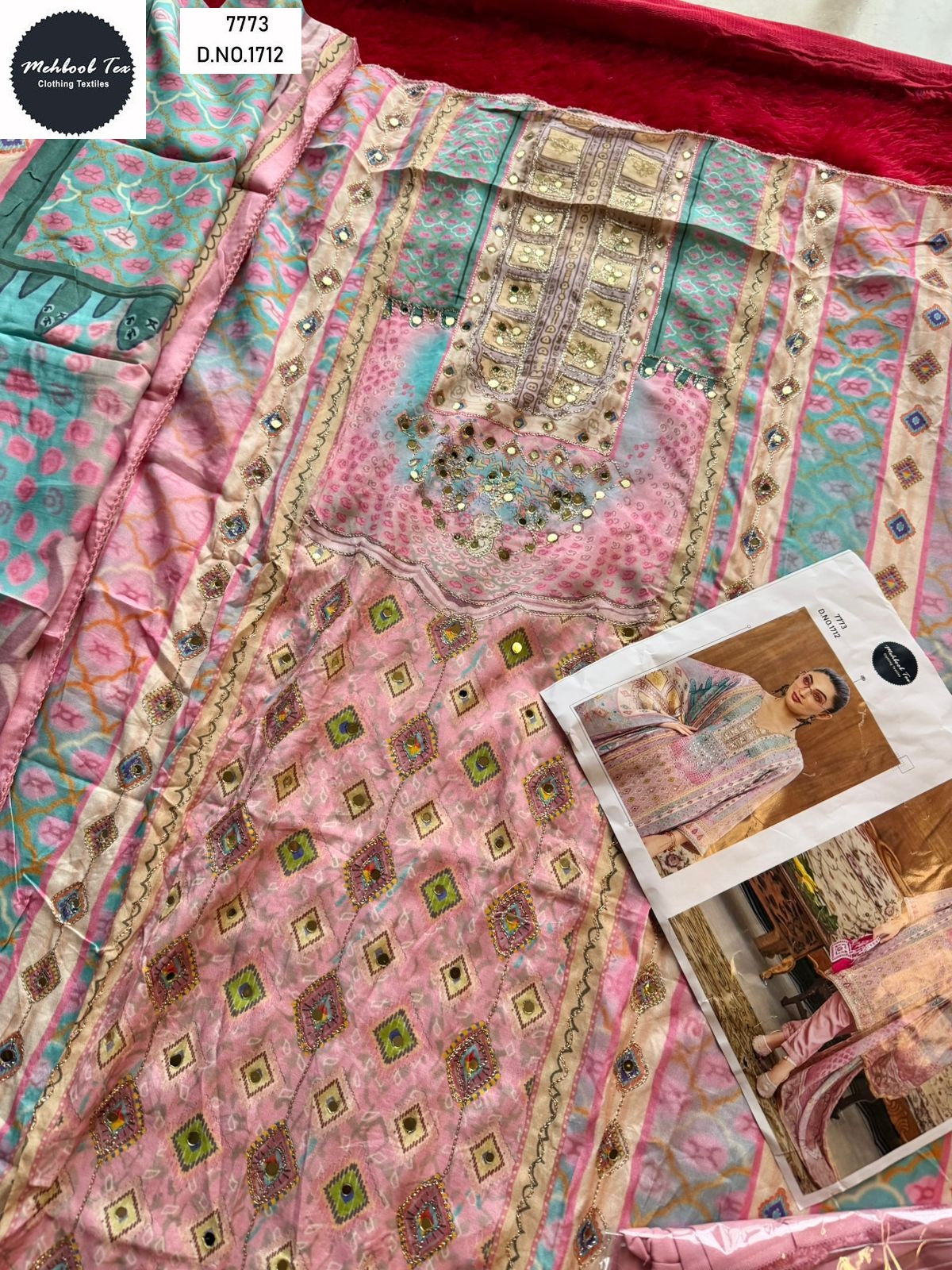 1712 Mehboob Tex Pure Viscose Pakistani Salwar Suits