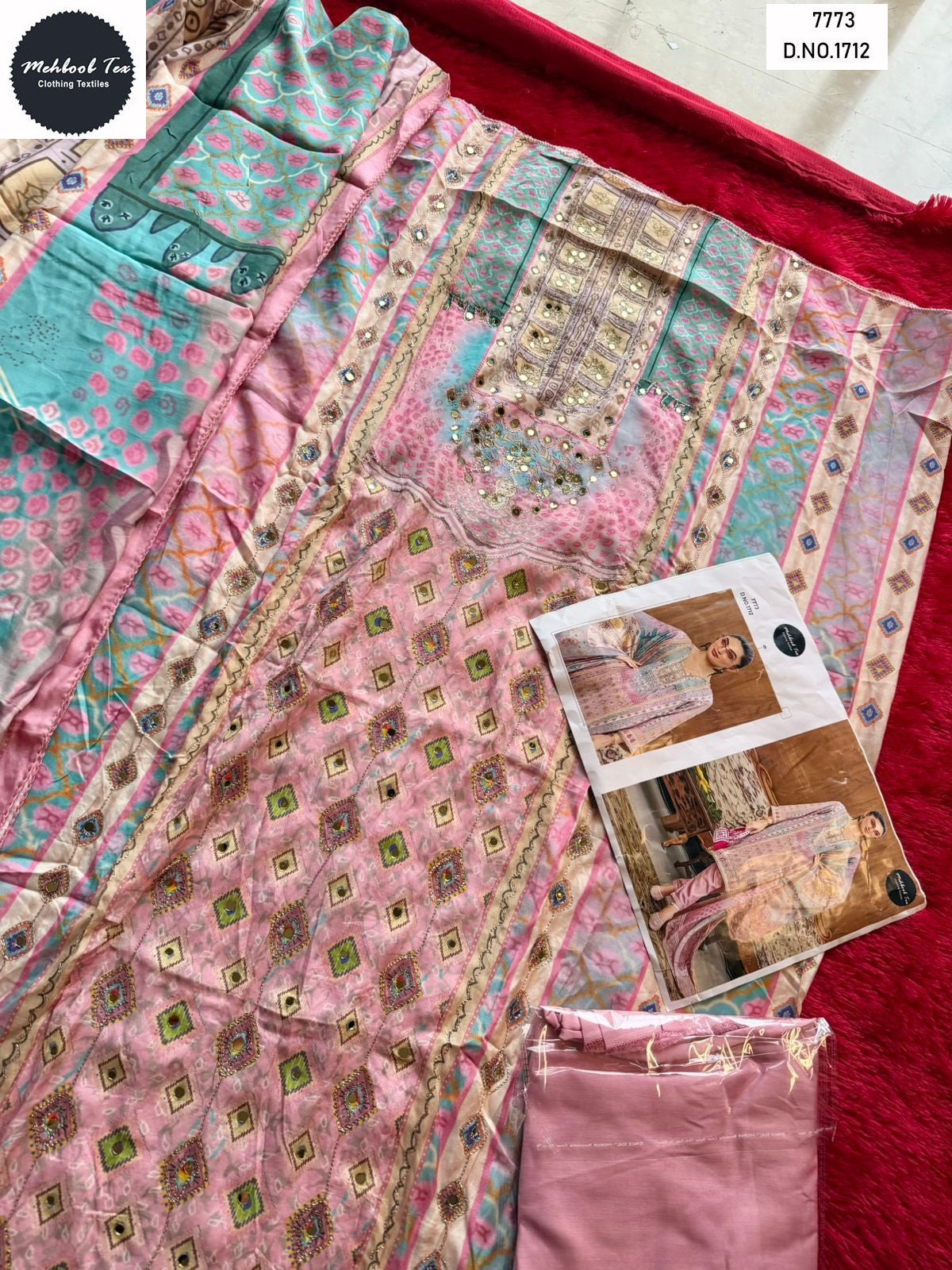 1712 Mehboob Tex Pure Viscose Pakistani Salwar Suits