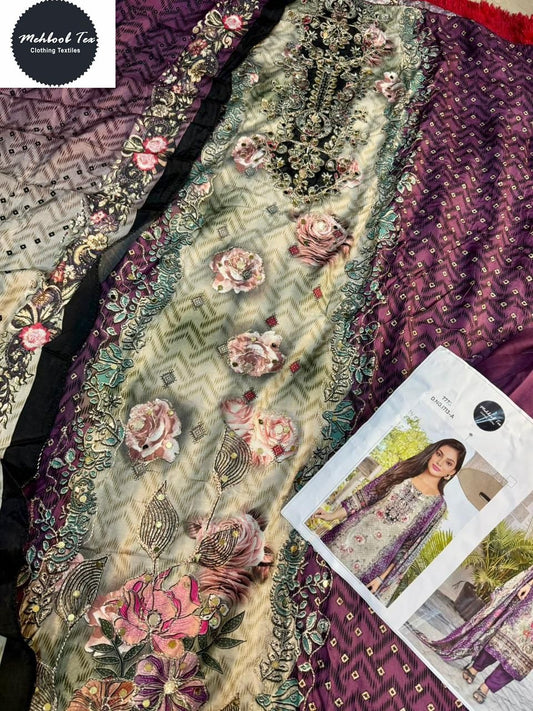 1713A Mehboob Tex Pure Viscose Pakistani Salwar Suits